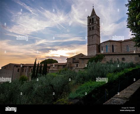 Italy Umbria Assisi Cityscape Stock Photo Alamy