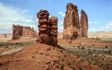 National Park Arizona Usa Nature Desert Canyons Arch Wallpaper Hd