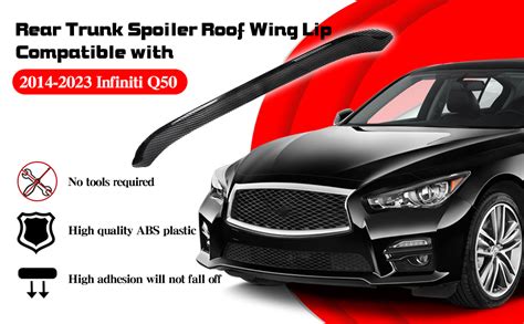 Amazon RockyParts Rear Spoiler Compatible With 2014 2023 Infiniti