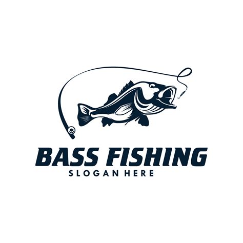 Bass Fishing Logo Design Template 17227082 Vector Art at Vecteezy