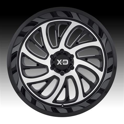 Kmc Xd Series Xd826 Surge Gloss Black Machined Custom Wheels Rims Xd