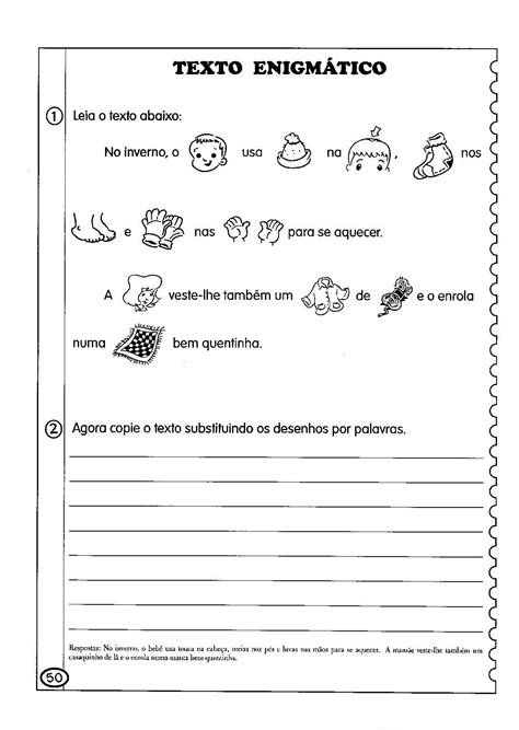 Atividades Para O Ensino Infantil Frases Enigmas Sheet Music Math