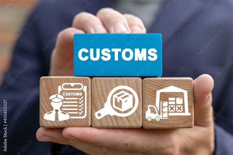 Concept of customs. Customs declaration clearance. Customs registration ...