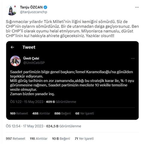 EHA MEDYA on Twitter CHP den ortağı Saadet Partisi ne sert sözler