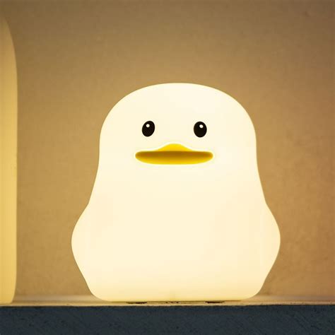 Dull Duck Lamp Cute Silicon Nursery Night Light Bedside Lamp