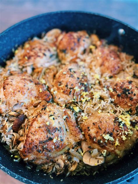 One Pot Chicken And Mushroom Rice Tiffy Cooks