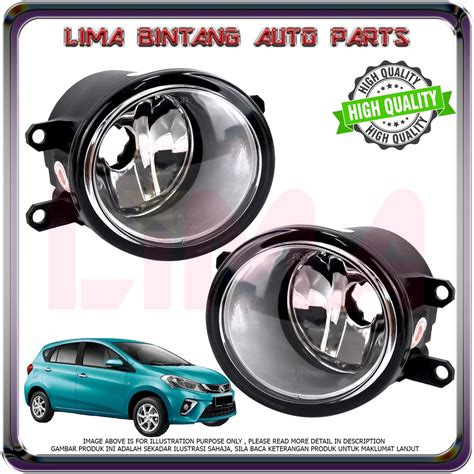 Perodua Myvi New D20N Front Bumper Fog Lamp Sport Light Left Right