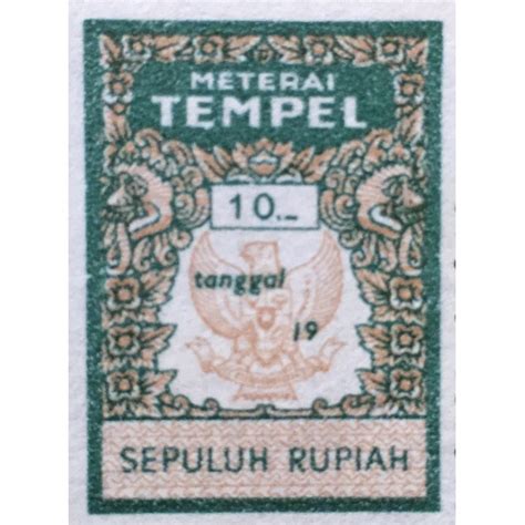 Jual Materai Kuno Rupiah Tahun Materai Tempel Lama