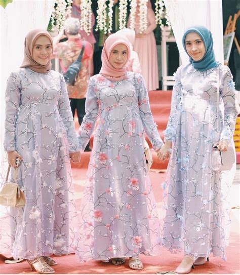 36 Inspirasi Model Baju Gamis Pesta Pernikahan Ragam Muslim