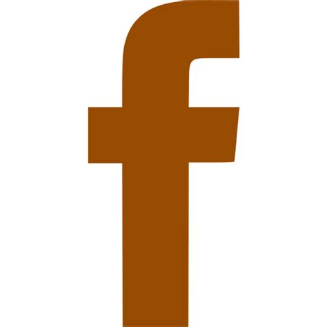 Brown facebook icon - Free brown social icons