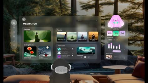 Apple Vision Pro 3D UI And Immersive Meditation Experience YouTube