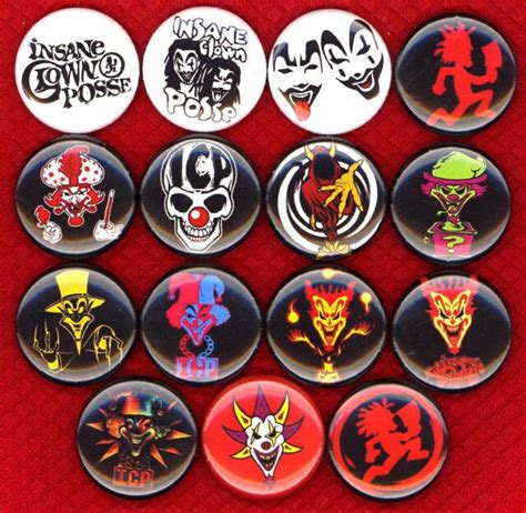 Icp Insane Clown Posse 15 New Pins Badges Buttons Juggalo Hatchet Man