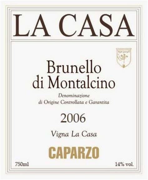 Caparzo Brunello Di Montalcino Vigna La Casa Wine