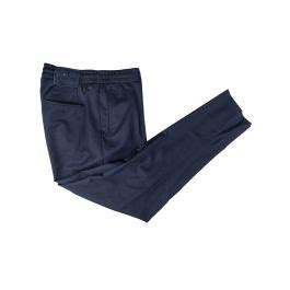 Kiton Blue Navy Virgin Wool Pants IsuiT