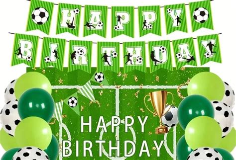 Football Theme Birthday Party Supplies £9 98 Free Delivery At Temu