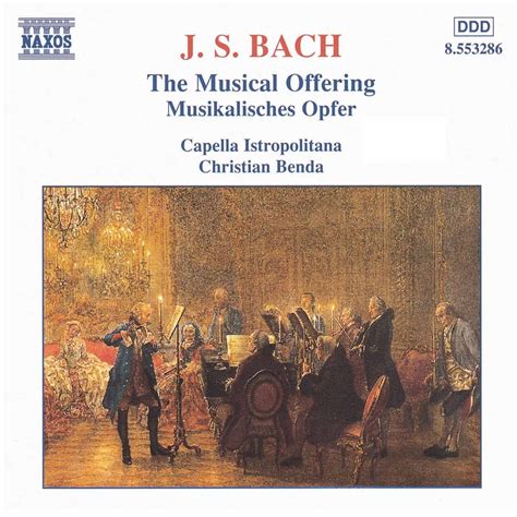 Johann Sebastian Bach Ein Musikalisches Opfer Bwv Cd Jpc