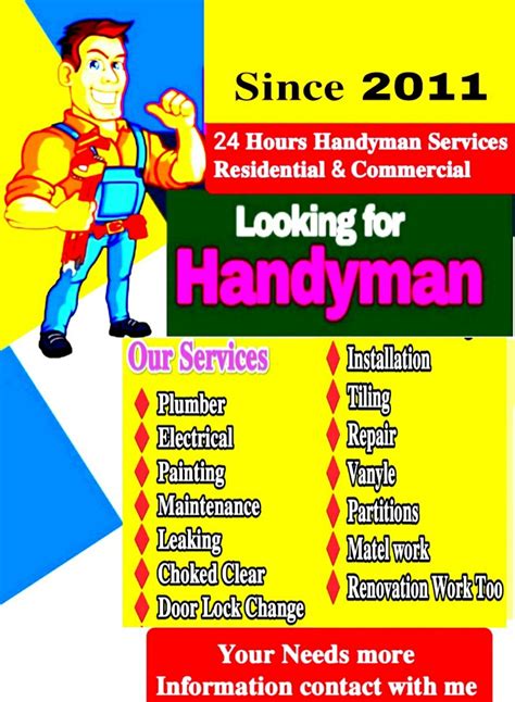 Handyman Services Home Services Home Repairs Electrician Services On