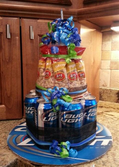 My 32 Year Old Sons Beer And Nuts Birthday Cake 32 Birthday Man