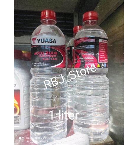 Air Aki Yuasa 1 Liter Merah Untuk Kuras Aki Lazada Indonesia