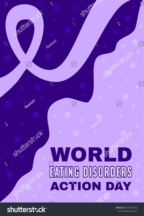 World Eating Disorders Action Day Banner Stock Vector Royalty Free 1966478758 Shutterstock