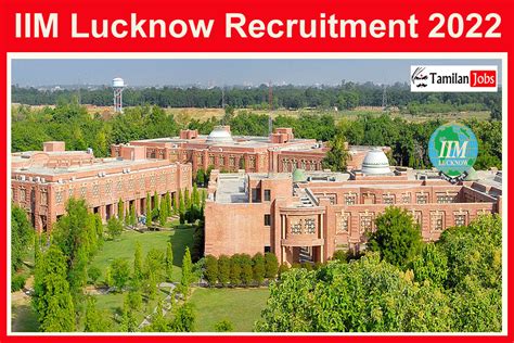 Iim Lucknow Recruitment 2022 Out Various Associate Academic