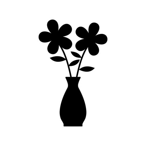 Flower Vase Icon Vector 12791194 Vector Art At Vecteezy