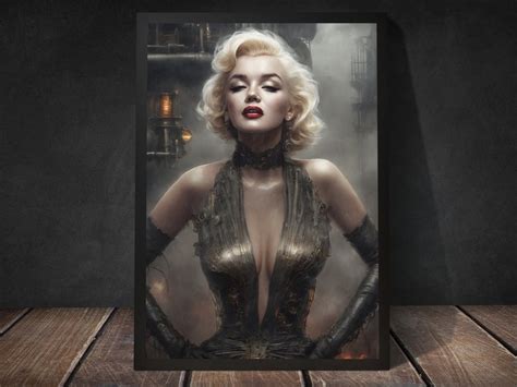 Custom Marilyn Monroe Wall Art Steampunk Style High Resolution Digital