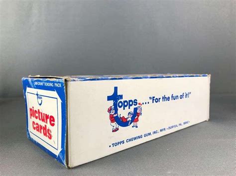 Topps Baseball Vending Box Matthew Bullock Auctioneers