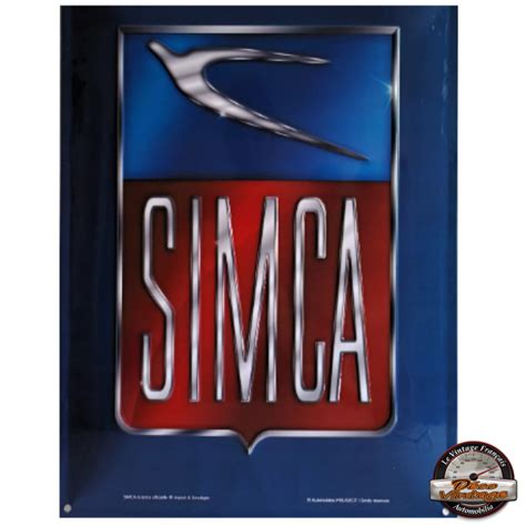 Plaque Simca Logo D Co Murale Plaques X Cm Decovintage