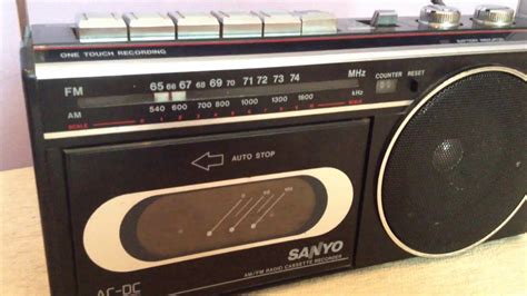 Sanyo Am Fm Radio Cassette Recorder Model M F Youtube