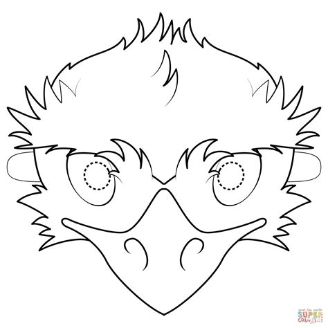 Emu Mask Coloring Page Free Printable Coloring Pages Free Printable