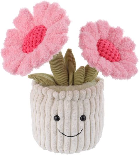 Amazon Apricot Lamb Soft Sunflower Plant Plush Toy Stuffed Pink