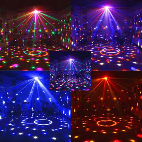 Effets De Sc Ne Boule Disco Rotative Led Boule Magique En Cristal