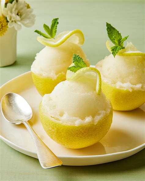 Lemon Sorbet Wonderful Seedless Lemons