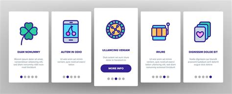 Casino Color Play Elements Vector Onboarding 10149145 Vector Art at ...