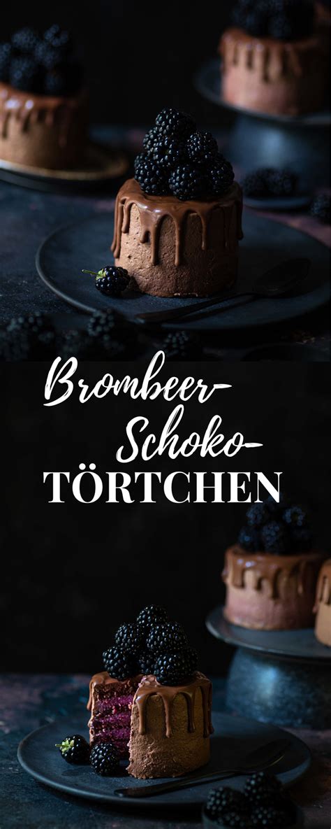 Brombeer Schoko Törtchen La Crema Rezept Lebensmittel essen