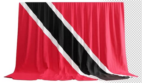 Cortina De Bandera De Trinidad Y Tobago En Representaci N D Llamada