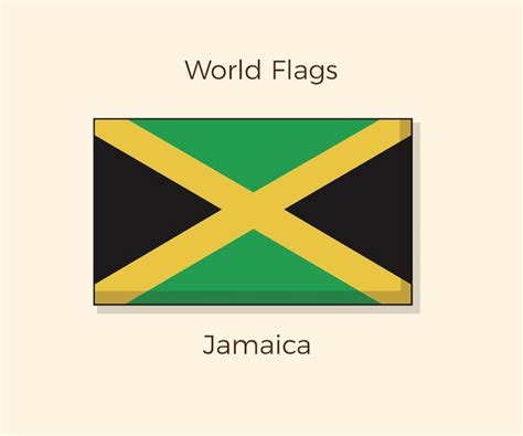 Premium Vector | Jamaican flag vector