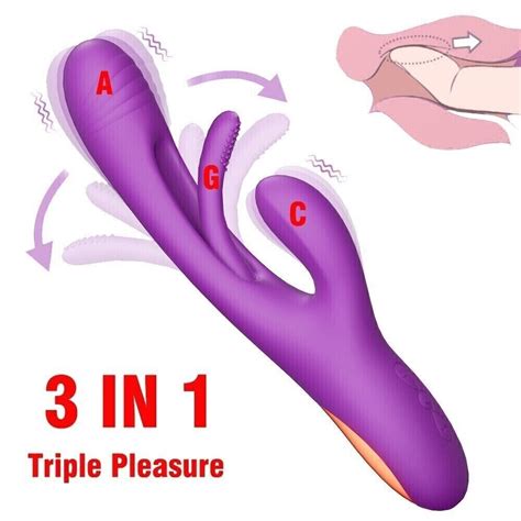 Flapping Rabbit Vibrator Tapping G Spot Massager Dildo Sex Toys For