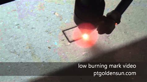 Low Burn Mark Laser Cutting Video Youtube