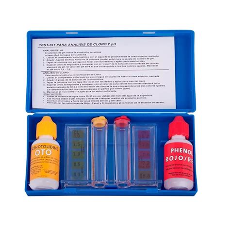 Comprar Kit Test Cloro Y Ph Liquido Online Piscinas Rmt