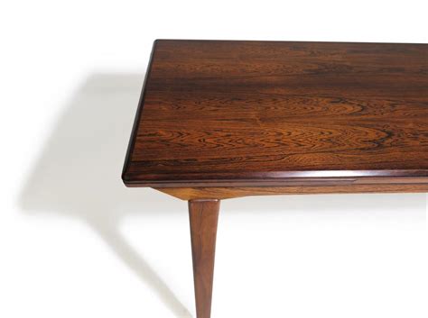 Danish Brazilian Rosewood Dining Table With Draw Leaves