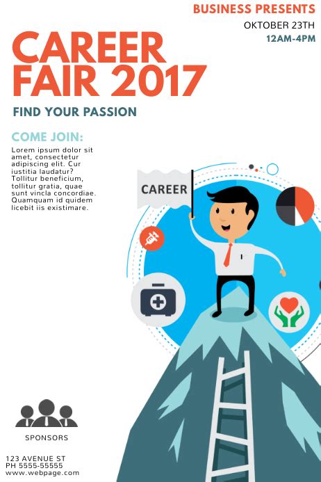 Career Fair Flyer Template Postermywall