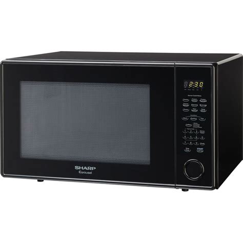 Sharp 22 Cu Ft 1200 Watt Countertop Microwave Black In The