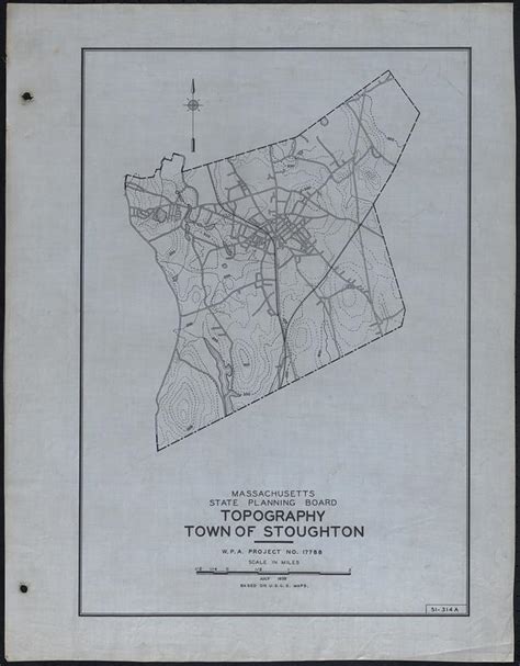 Topography Town Of Stoughton Digital Commonwealth