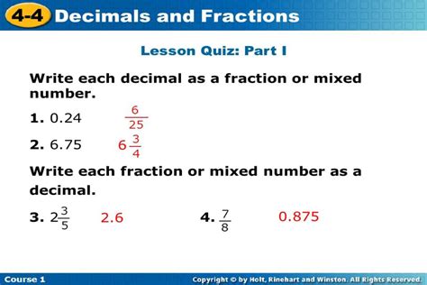 As A Fraction