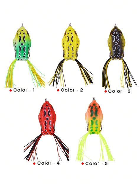 Five Piece Set Of Artificial Bionic Floating Thunder Frog Bait Long