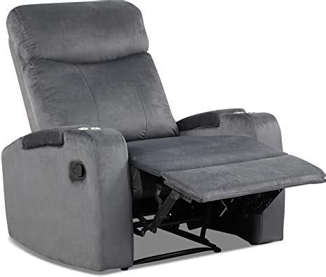 Giantex Manual Fabric Recliner Chair Backrest Adjustable Reading