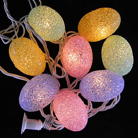 See All String Lights Easter Egg Sparkling String Light Set 10 Lighted