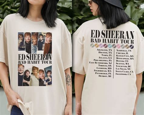 Ed Sheeran Tour 2023 Bad Habit Shirt The Mathletics Concert Tee ⋆ Vuccie